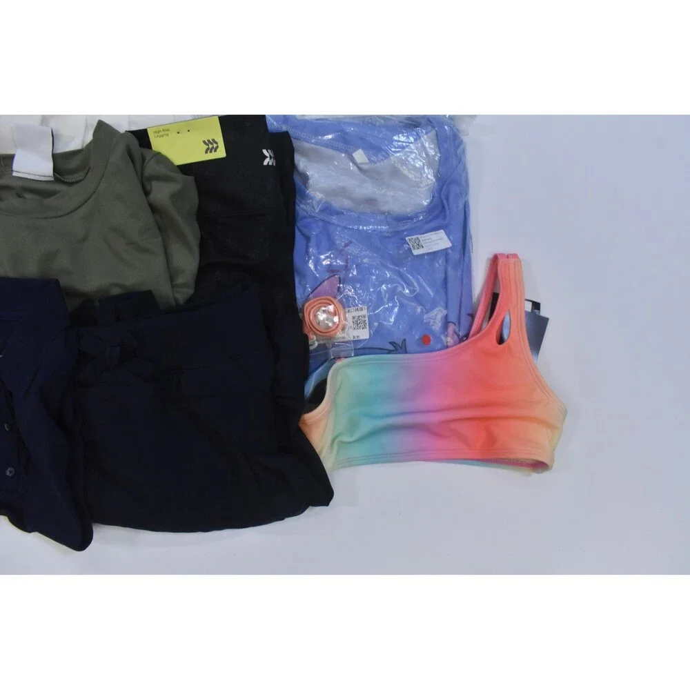 Wholesale Bulk Lot Of 15 Girls Size Medium 8/9 Mixed Season Tops Bottoms